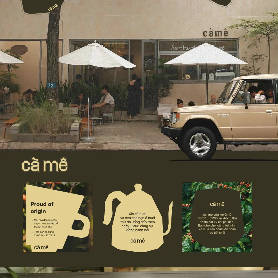 Cà Mê - Nhận diện thương hiệu