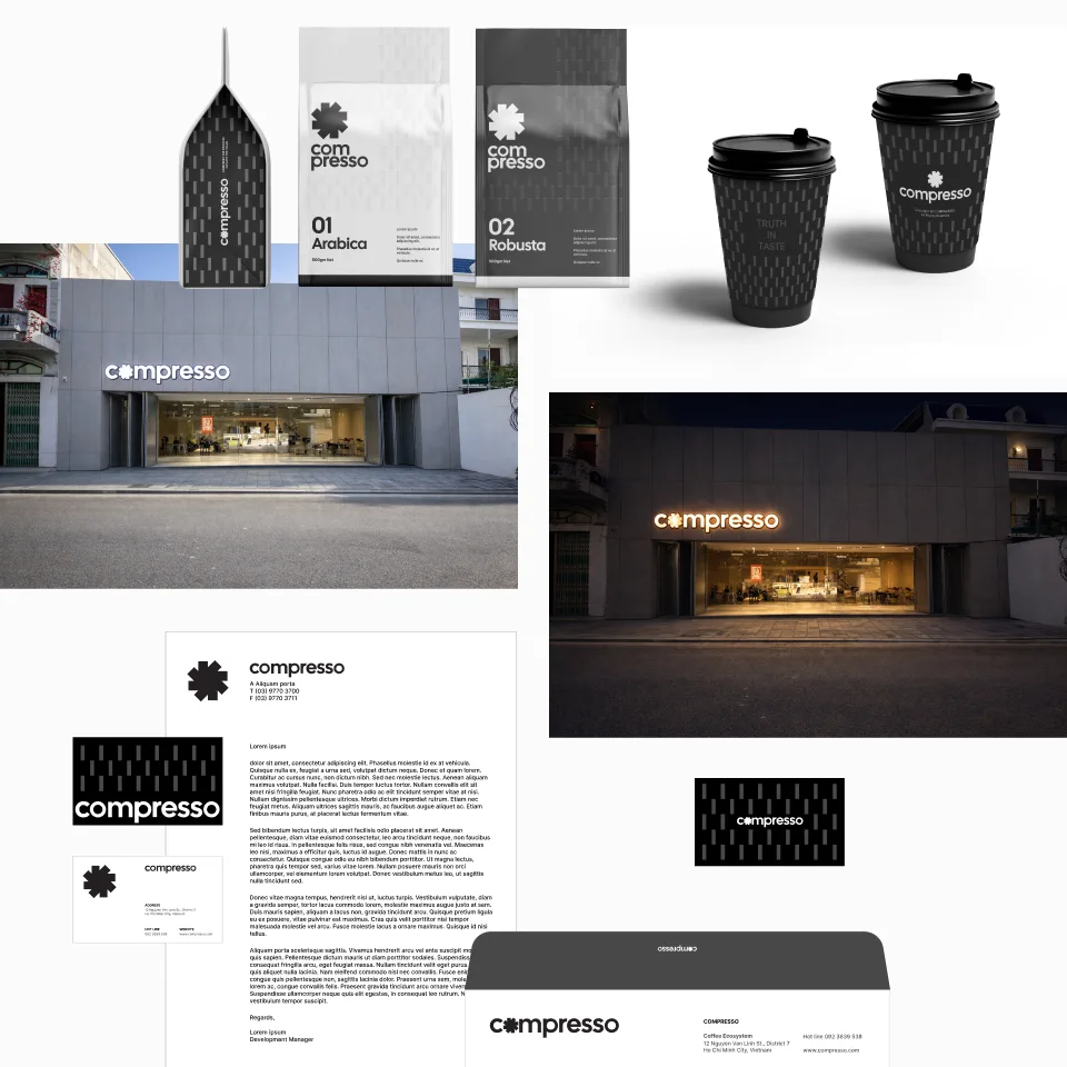 Compresso - Nhận diện thương hiệu