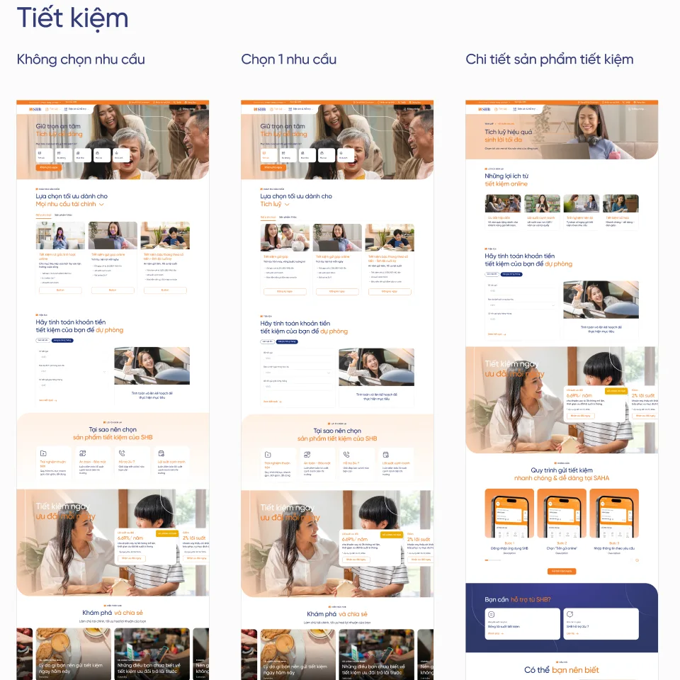 SHB - Website / UI & UX